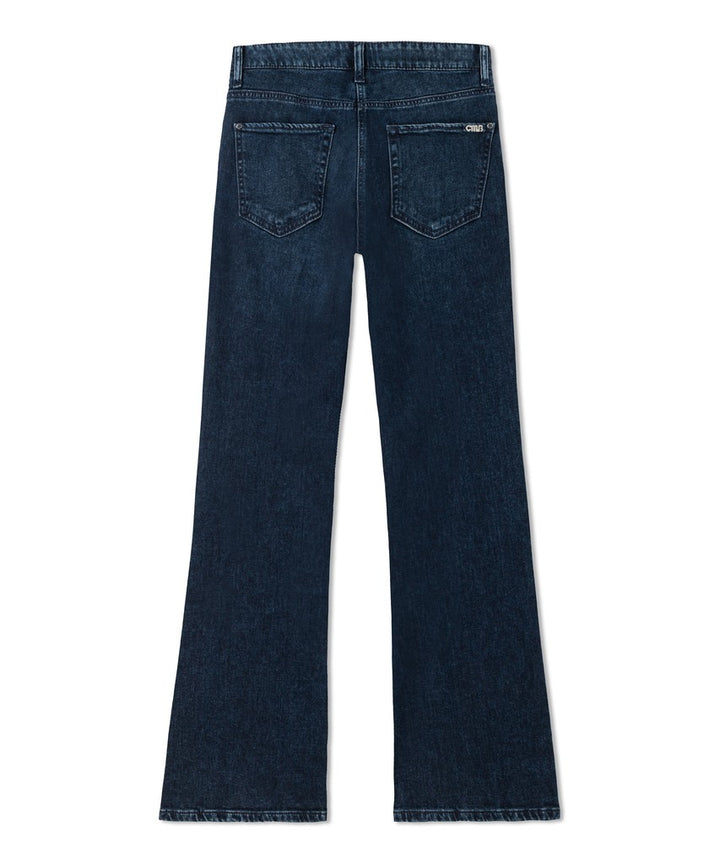 Paris flared midnight indigo