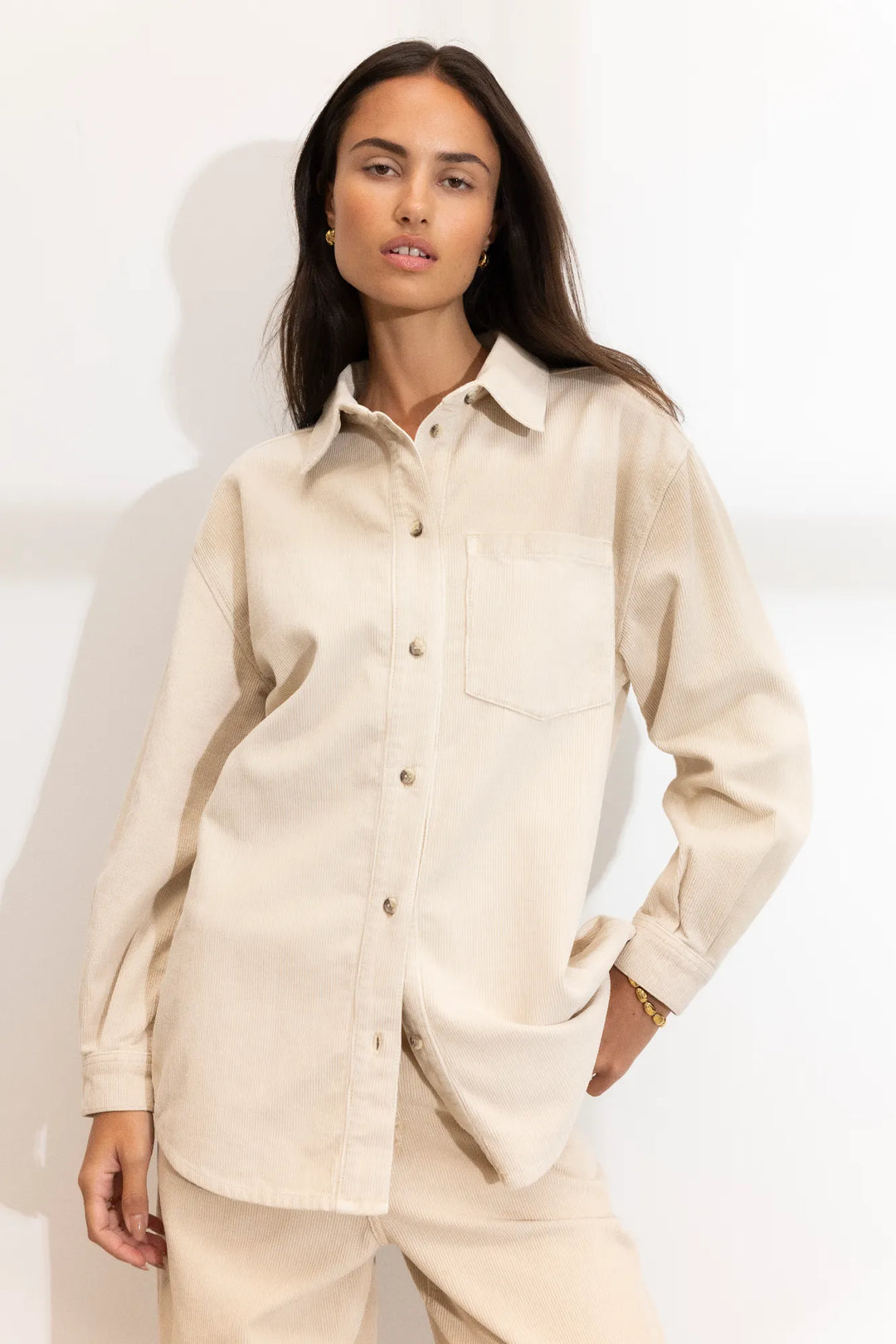 Alex Cord Shirt Greige