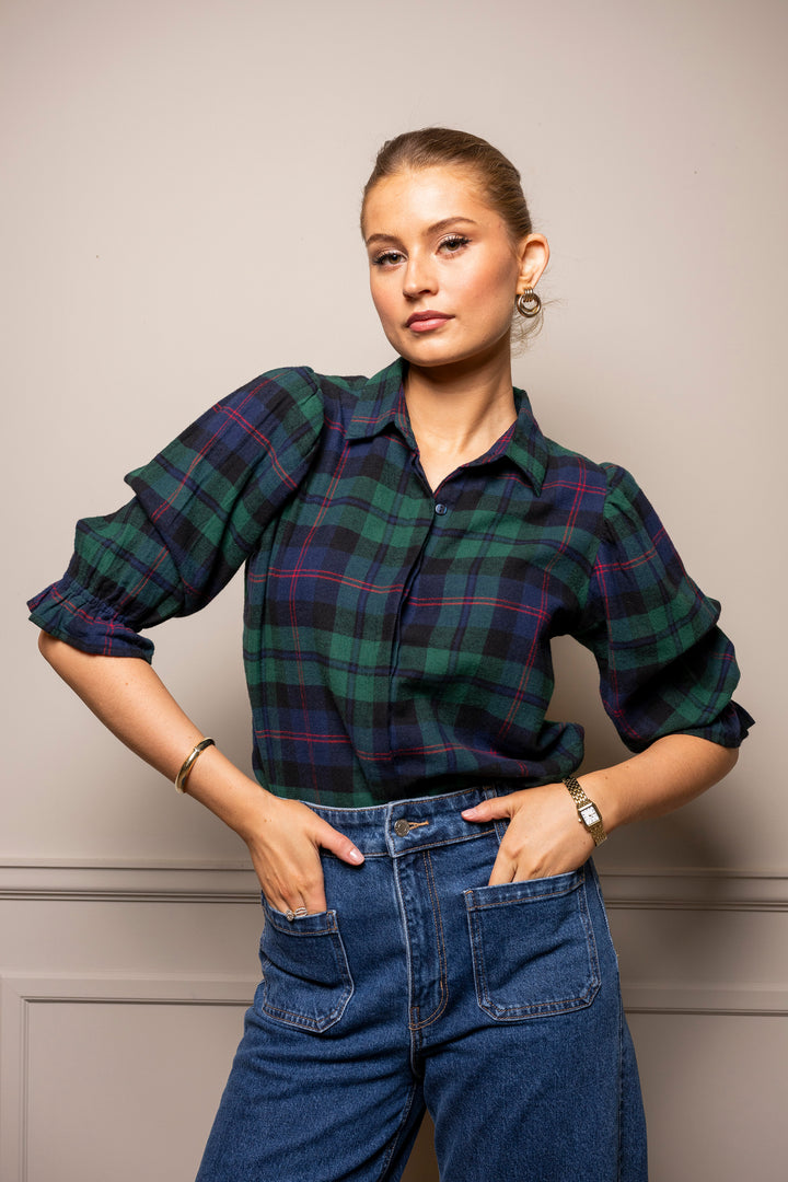 Amy Shirt Scottish Plaid