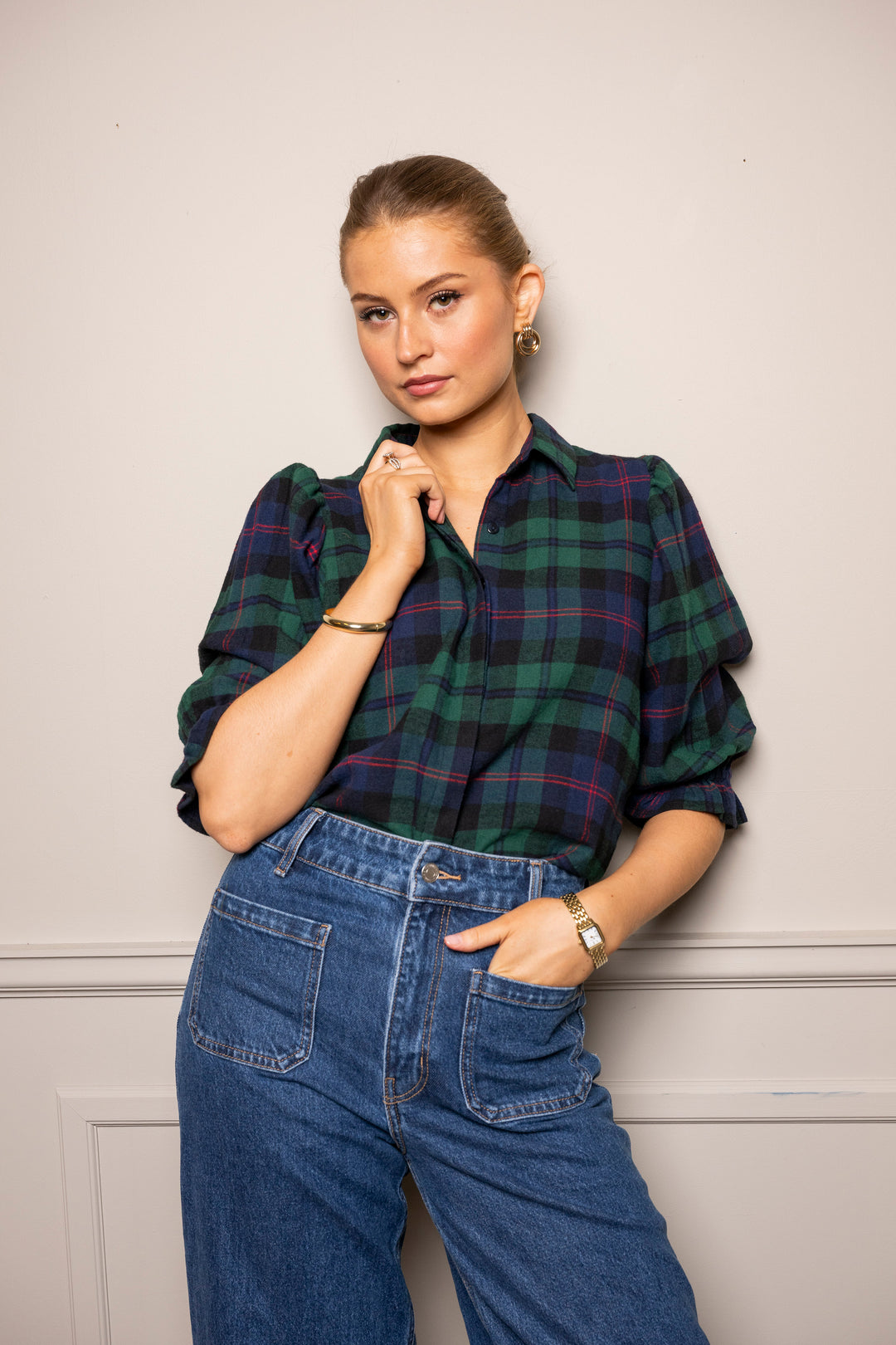 Amy Shirt Scottish Plaid