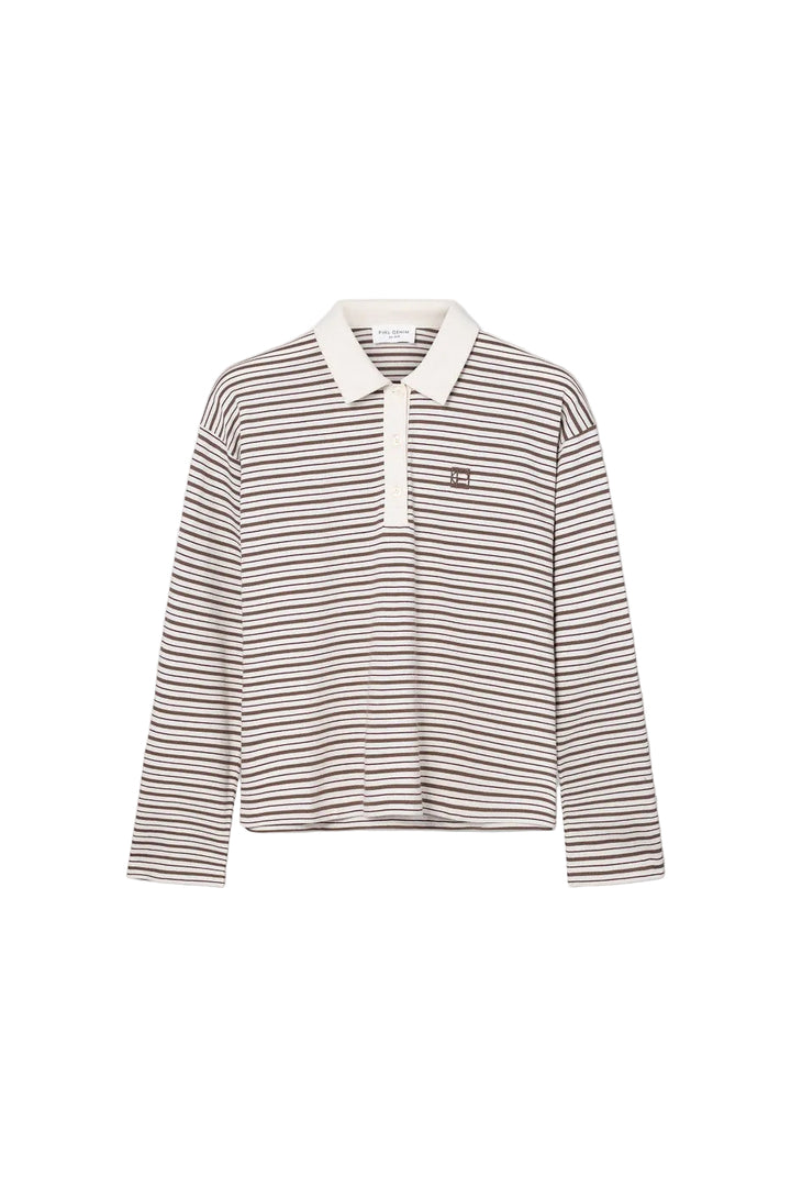 Elmer Polo Shirt Brown Stripe