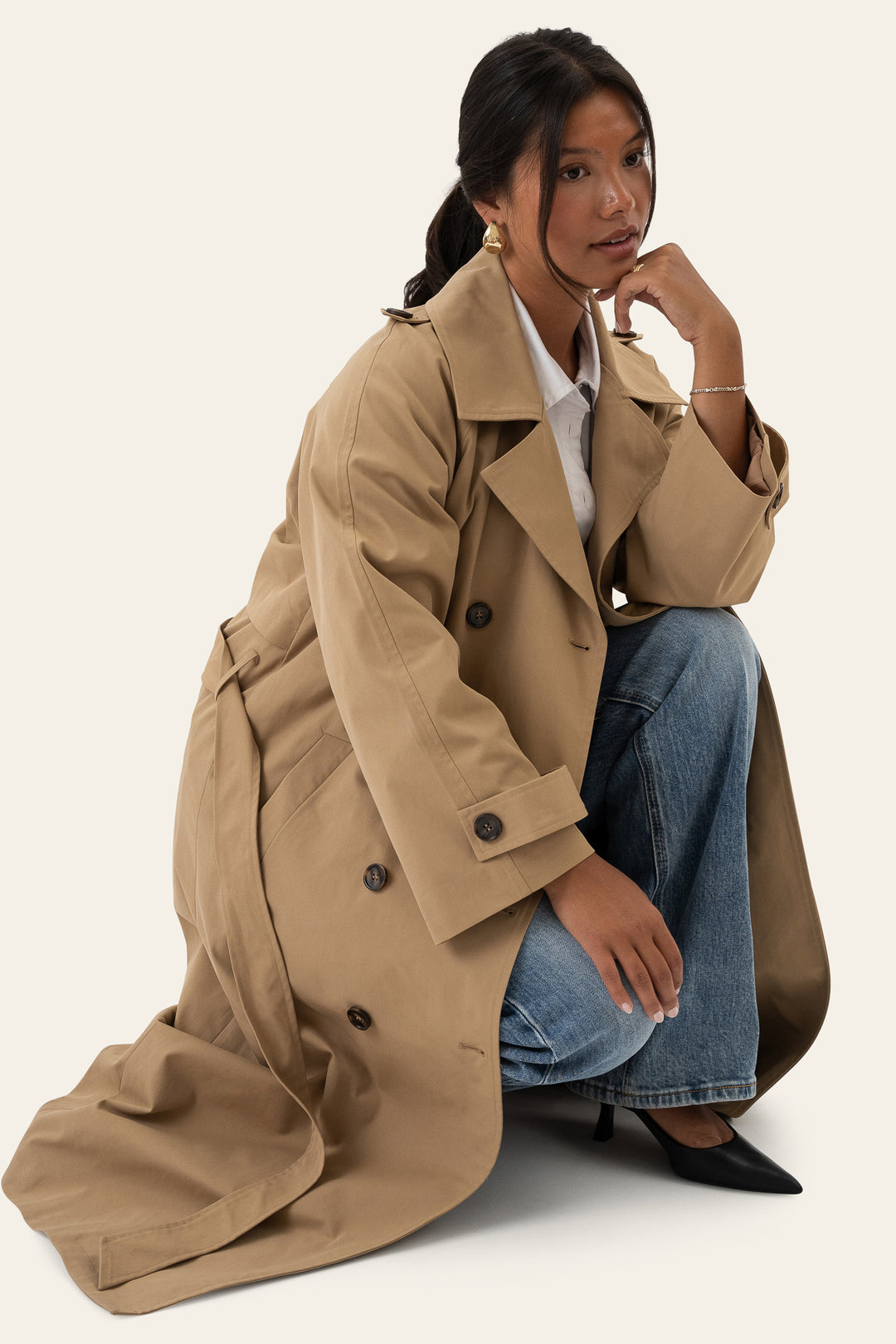 Evie Trenchcoat Camel