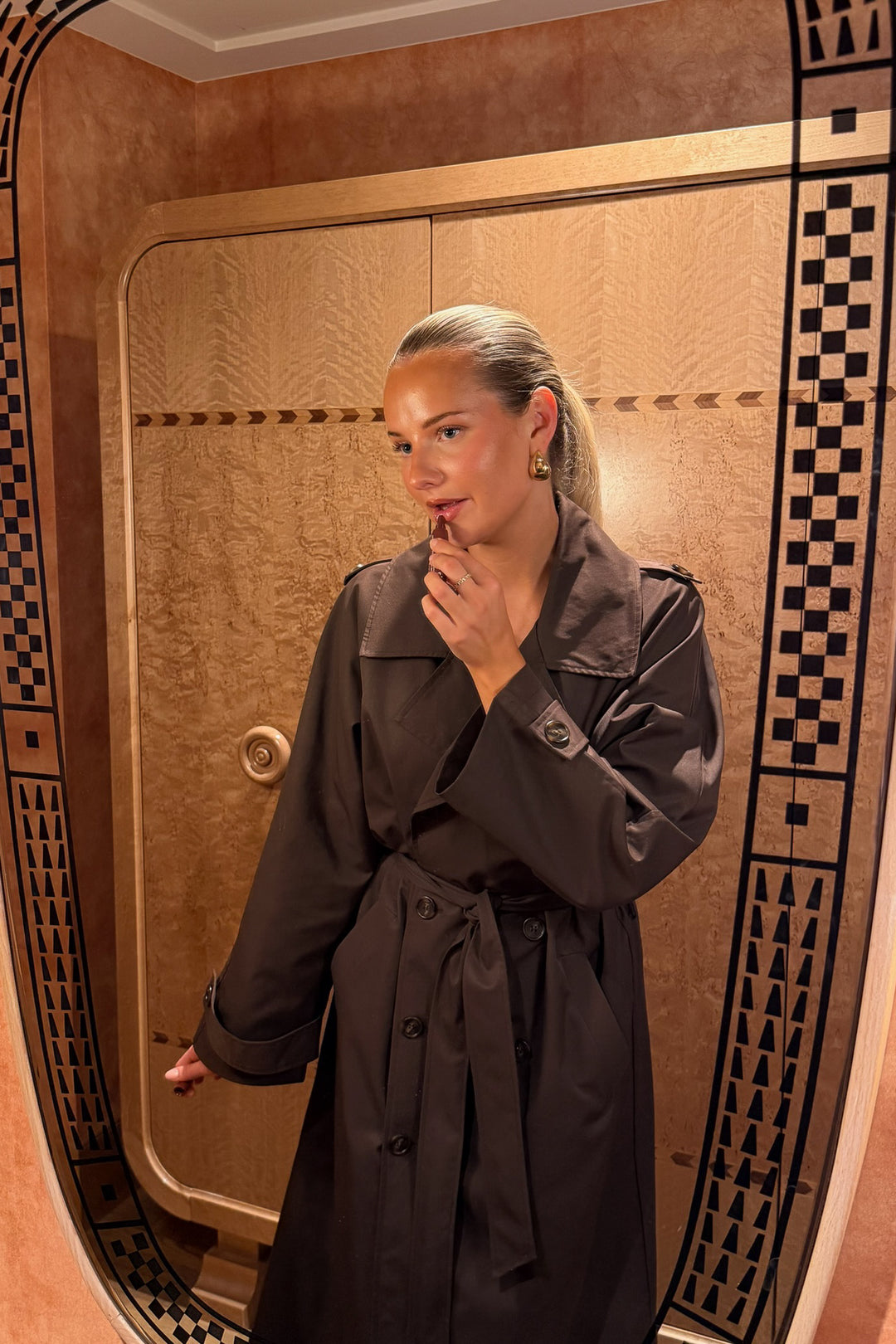 Evie Trenchcoat Chocolate Brown
