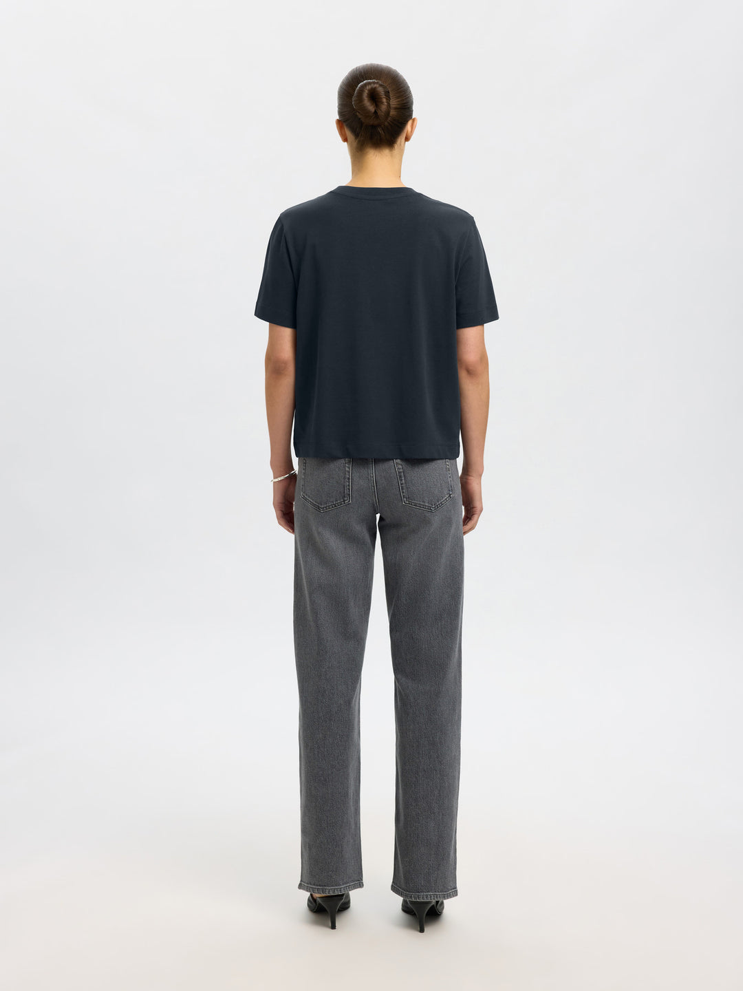 Essential Ss Boxy Tee Dark Sapphire