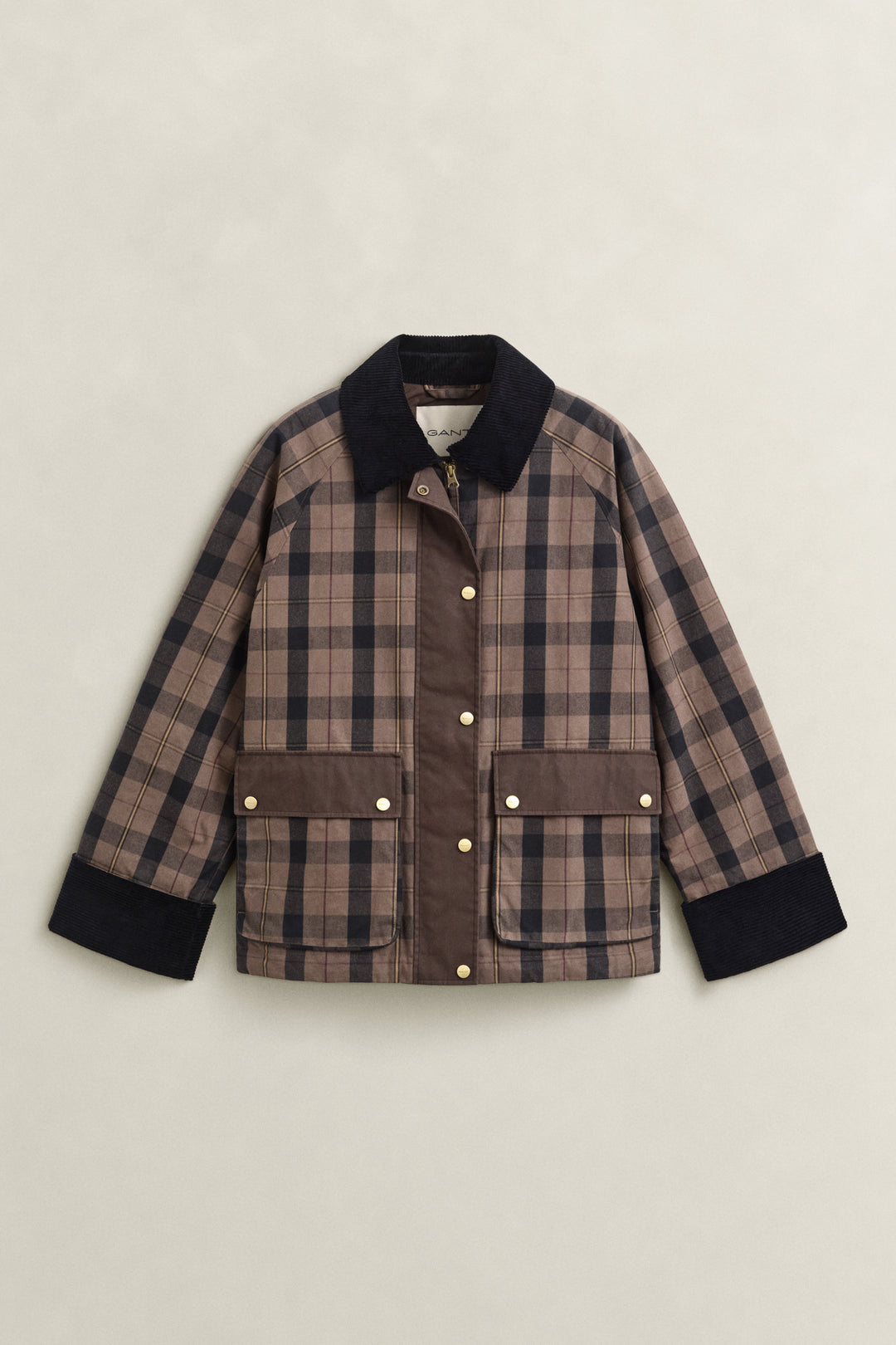 Checked Waxed Jacket