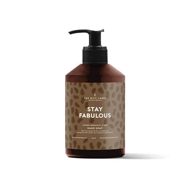 Hand Soap 400Ml - Stay Fabulous (Tijgerprint) Brown