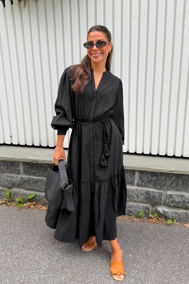 Bohemian Midi Dress Black