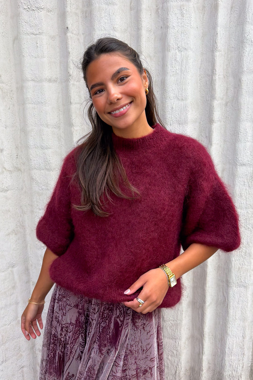 L Essentiel Kid Mohair Sweater Bordeaux