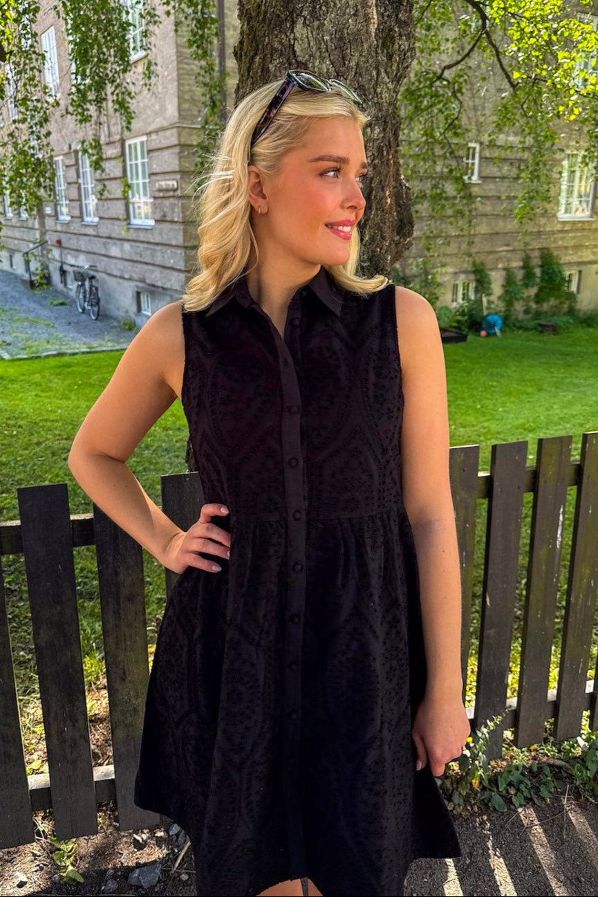 Yasholi Sl Shirt Dress Black