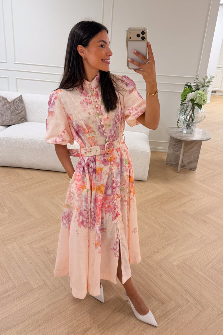 Pia Midi Dress Rose