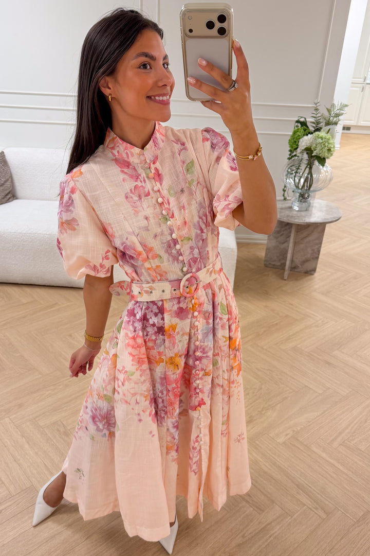 Pia Midi Dress Rose