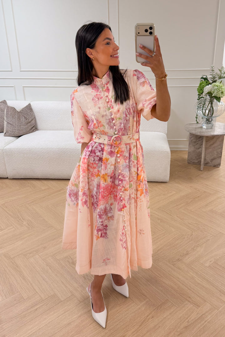 Pia Midi Dress Rose