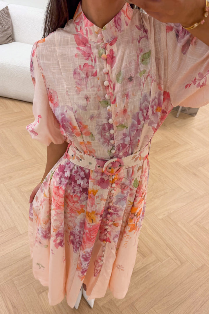 Pia Midi Dress Rose