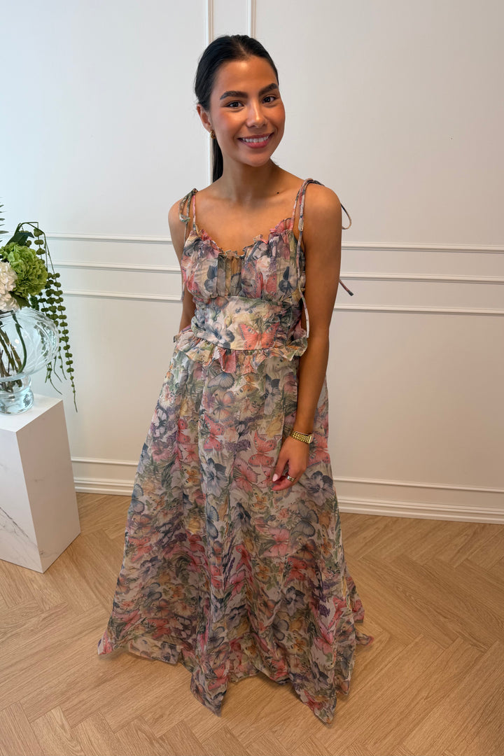 Butterfly Maxi Dress Vert