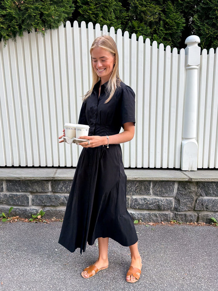 Baia Poplin Dress Black