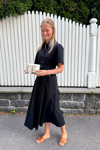 Baia Poplin Dress Black