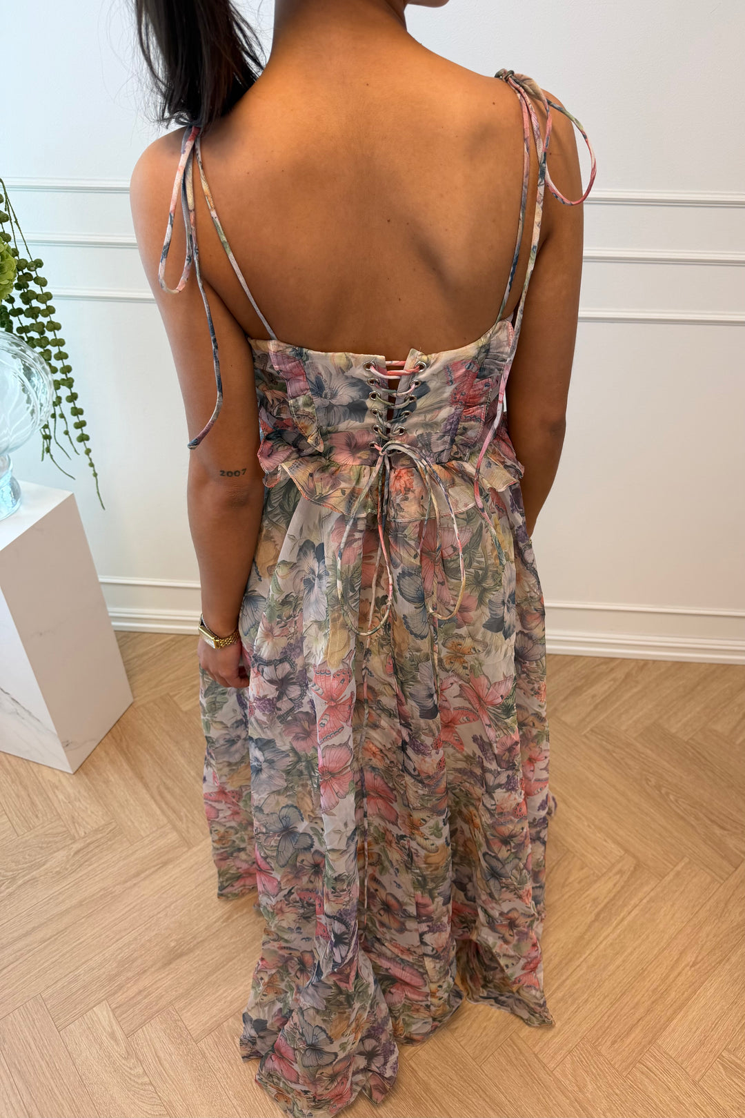 Butterfly Maxi Dress Vert