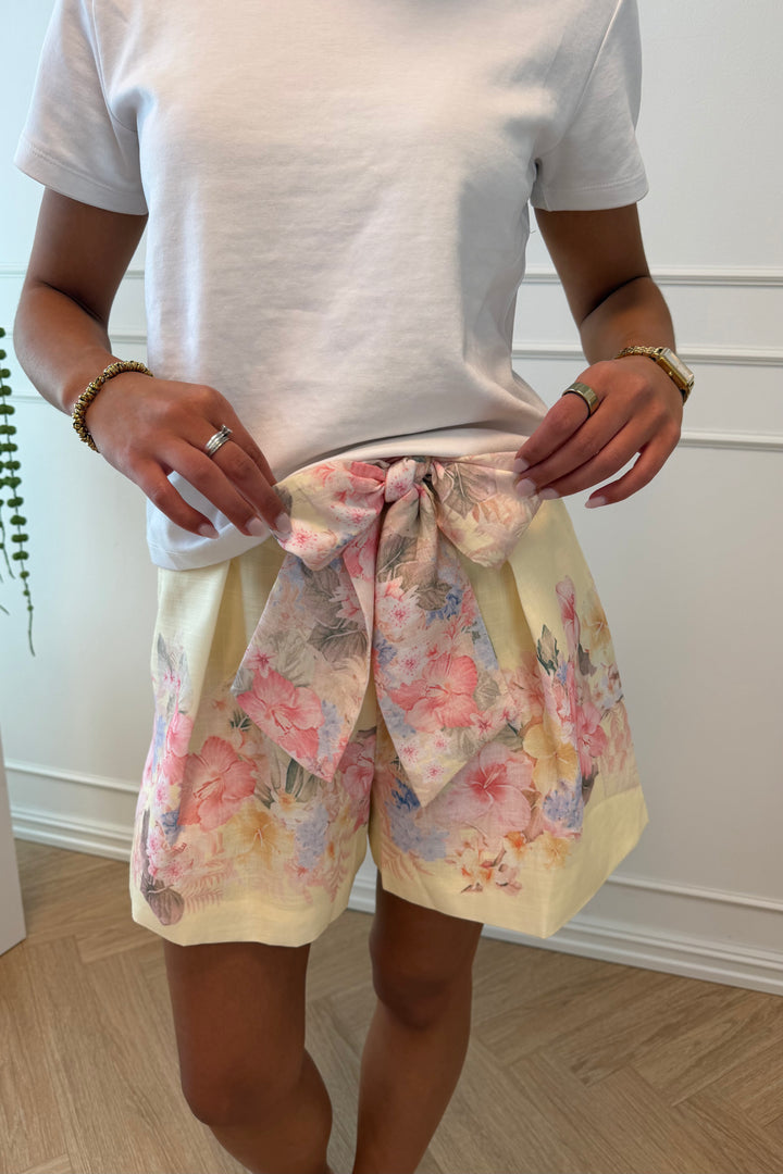 Spring Shorts Jaune Flower