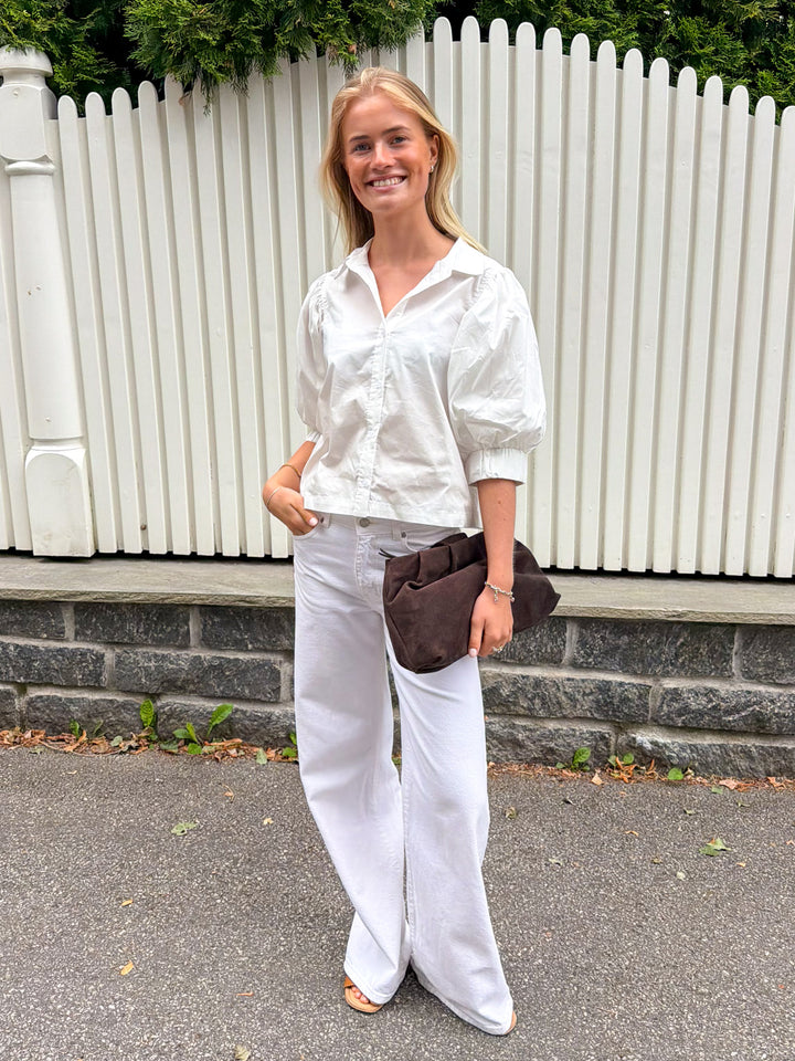 Etta Poplin Shirt White