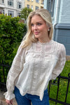 Ebba S Voile Blouse Ivory