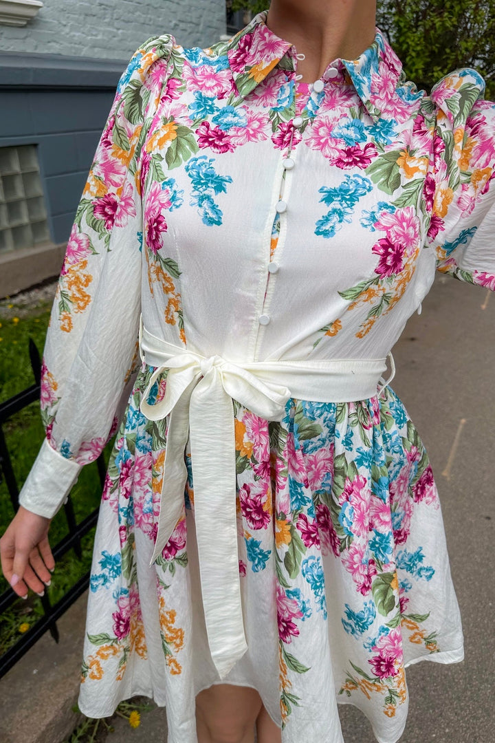 Yasrosie Ls Dress Birch Rosie Print
