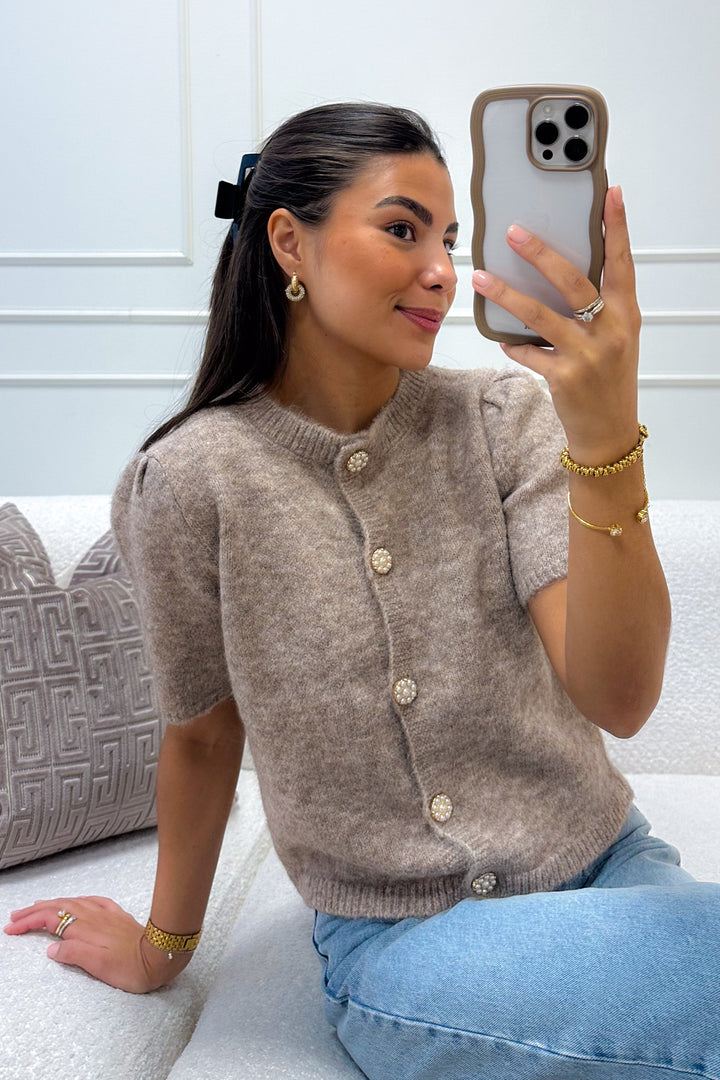 Lissi Knit Cardigan Sand