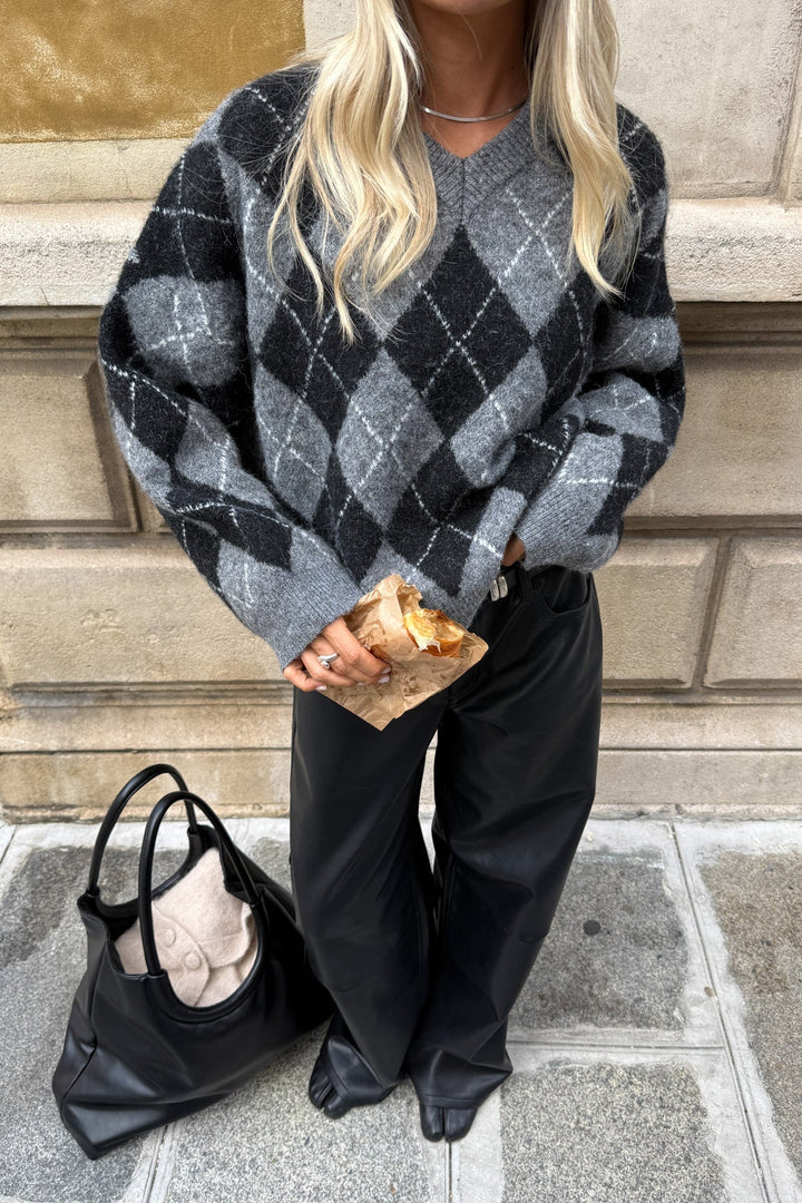 N-Lai Knit Black Grey Mix