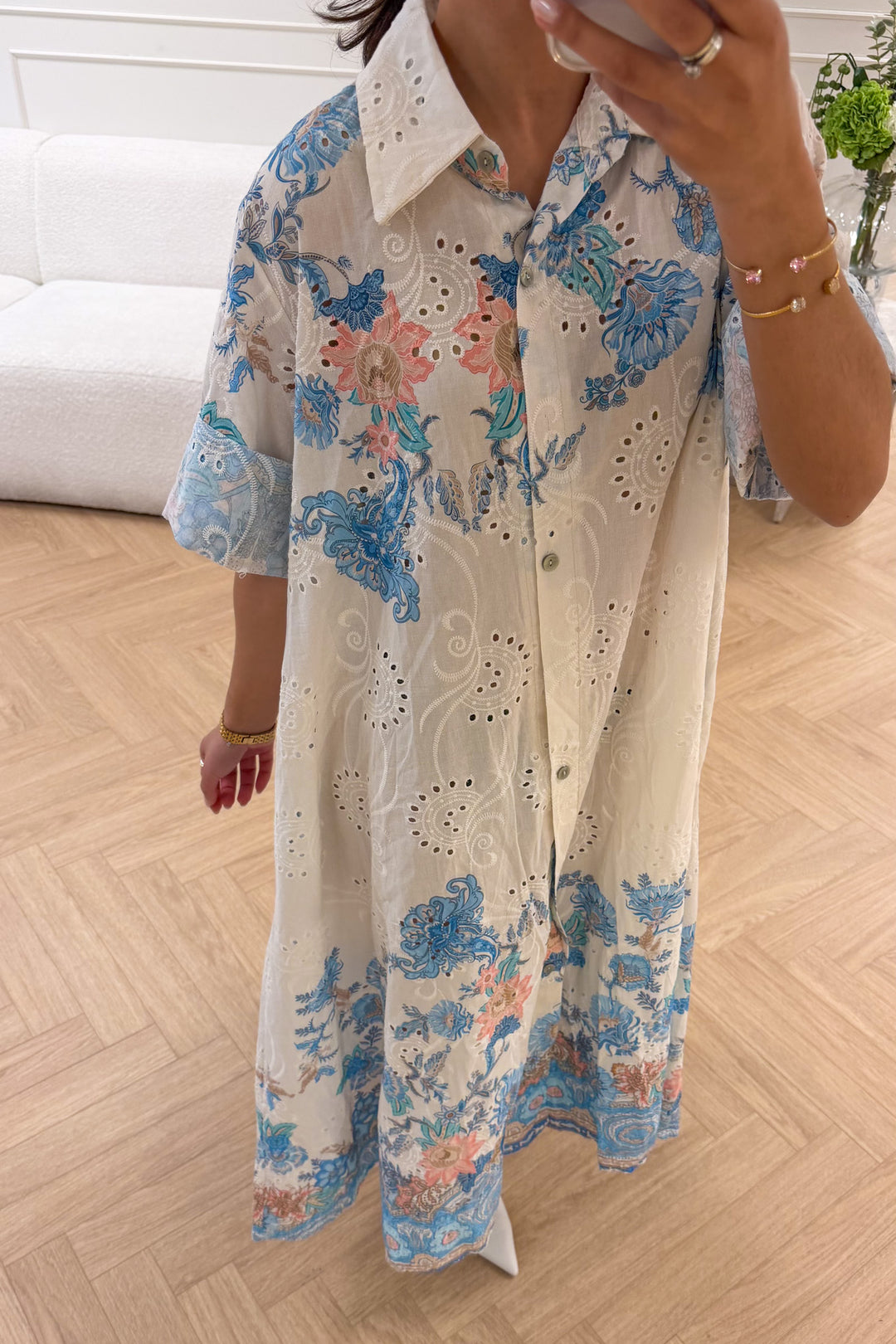 Mili Midi Blue Flower