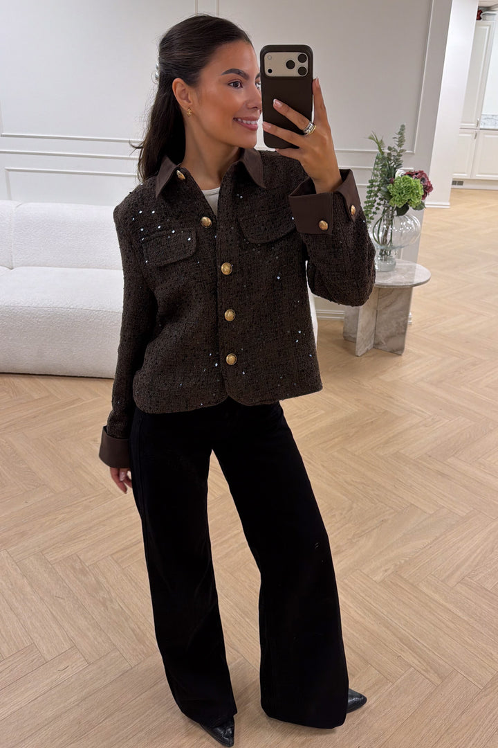 Boucle Blazer Brown