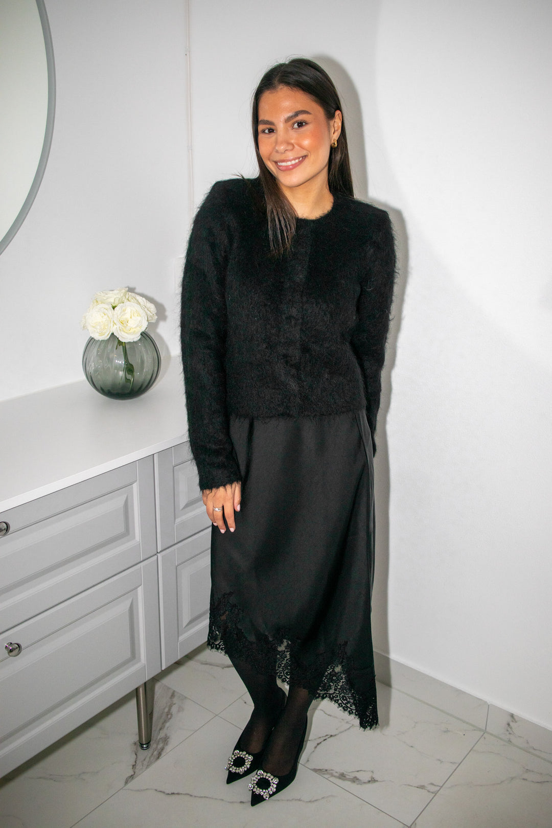 Fiora Lace Skirt Black