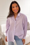 Sonja Shirt Purple/White