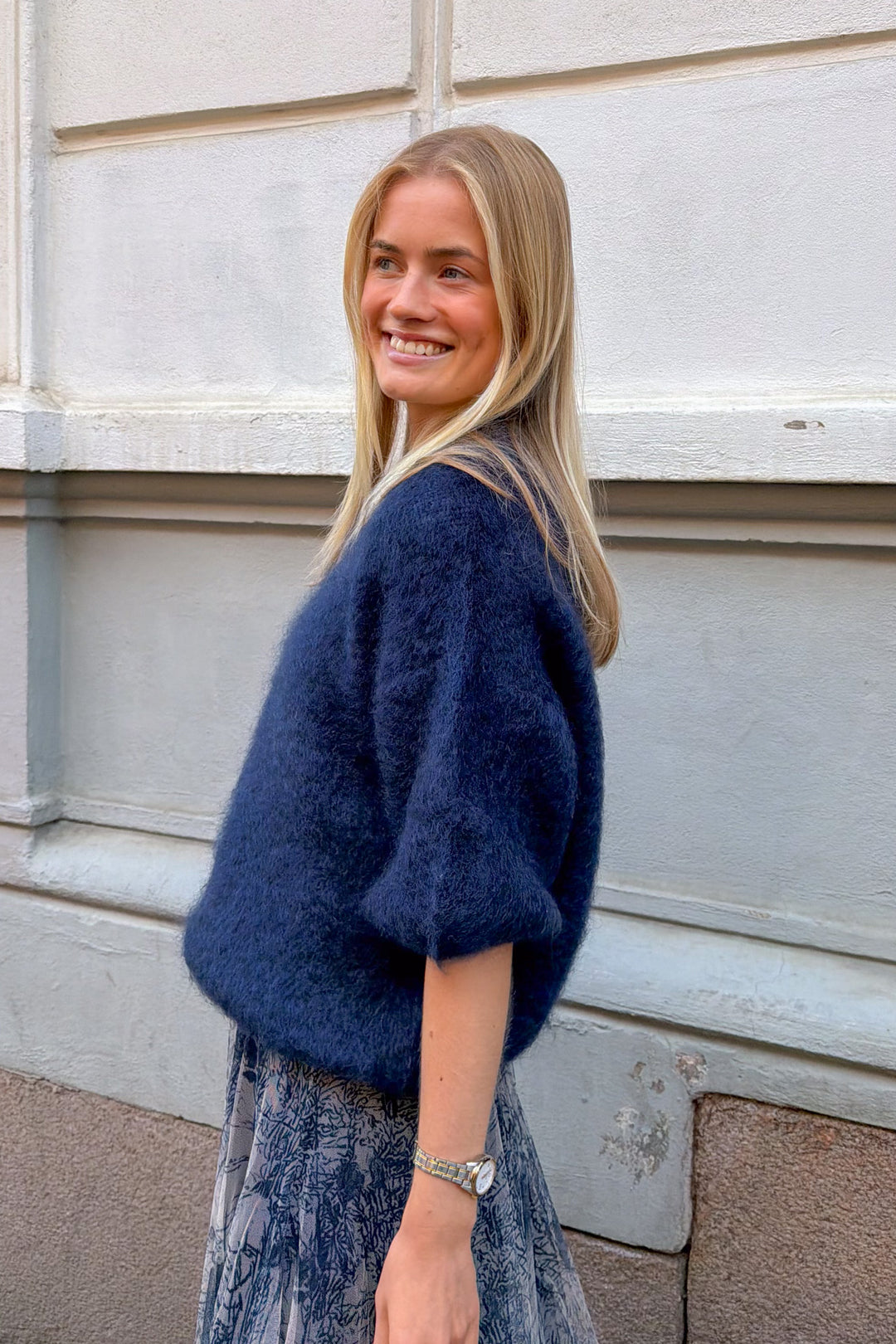 L Essentiel Kid Mohair Sweater Marine