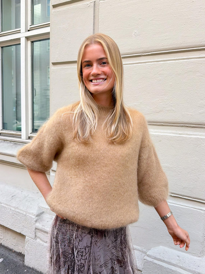 L Essentiel Kid Mohair Sweater Camel