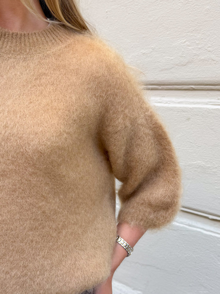 L Essentiel Kid Mohair Sweater Camel