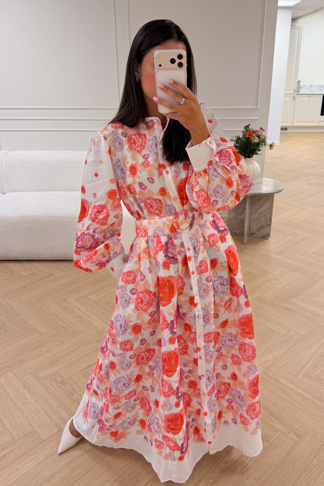 Osley Midi Dress Rouge