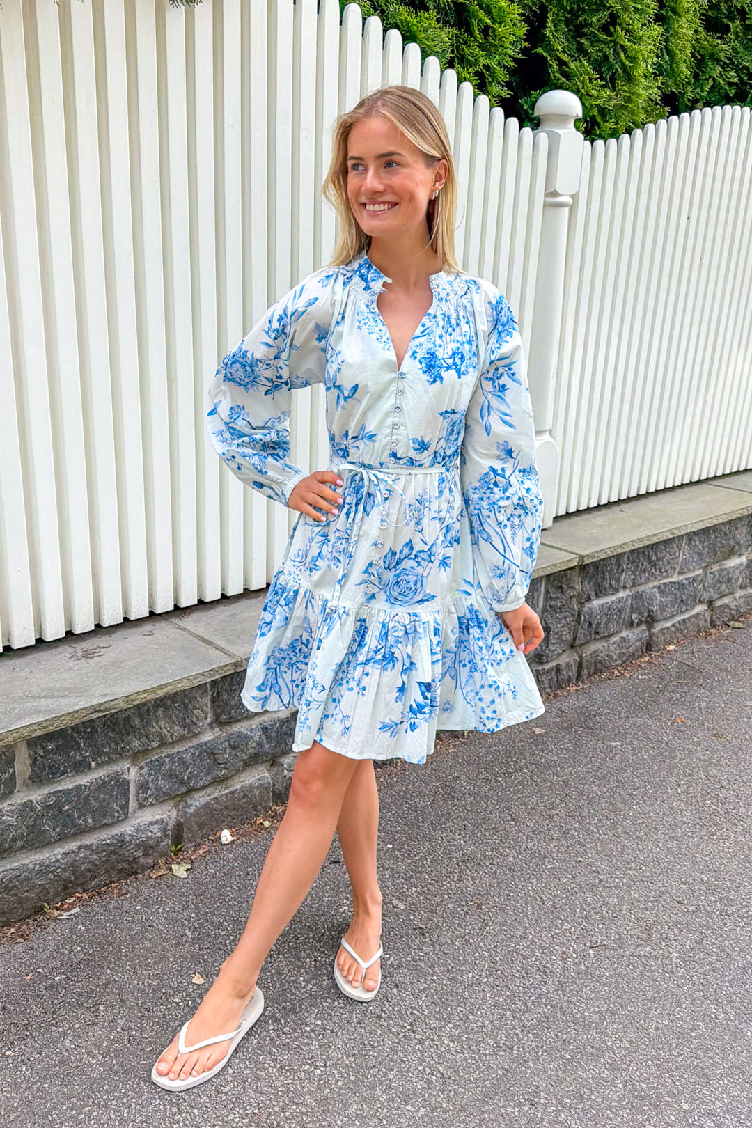 Alia Dress Blue Bloom
