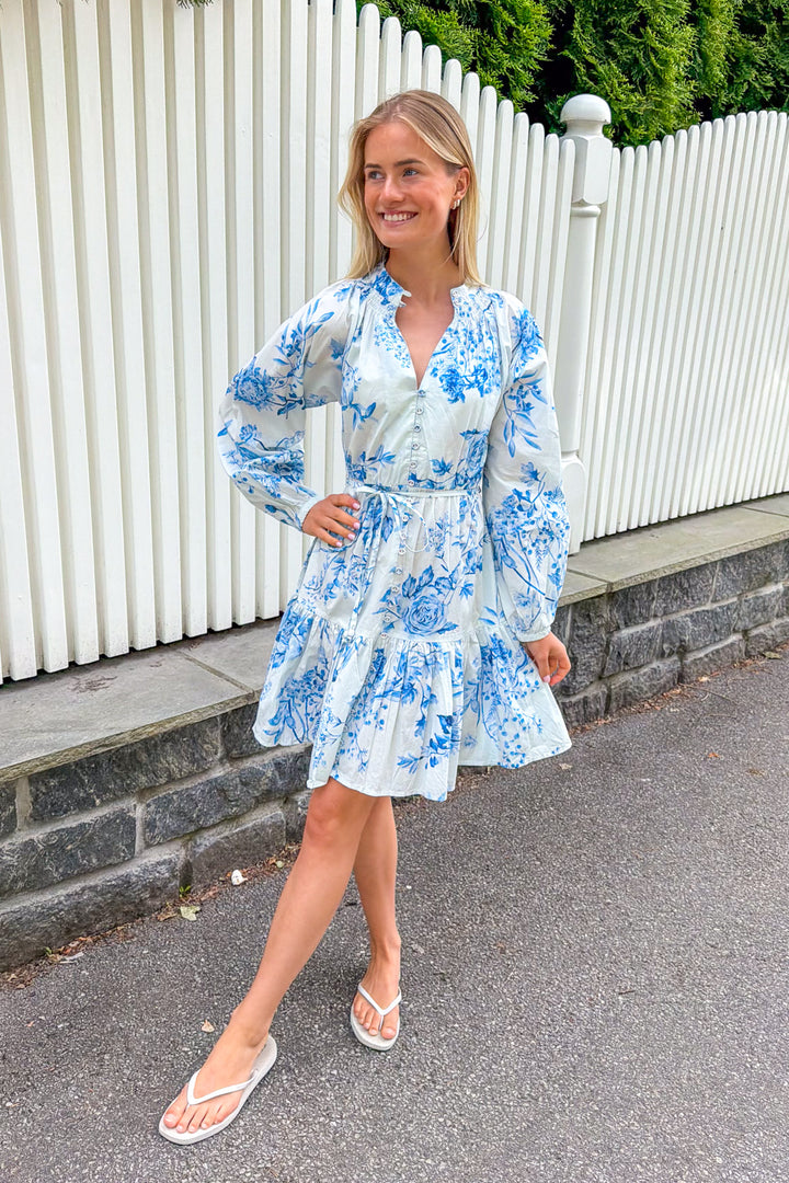 Alia Dress Blue Bloom