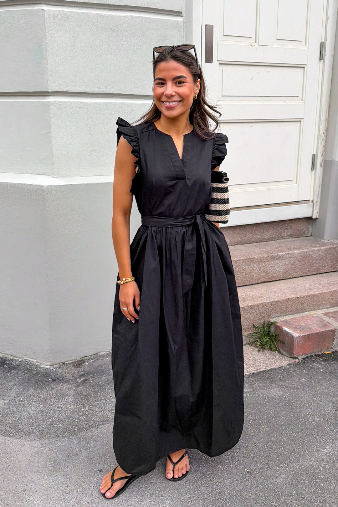 Blair-Ida Regular Sl Long Dress Black
