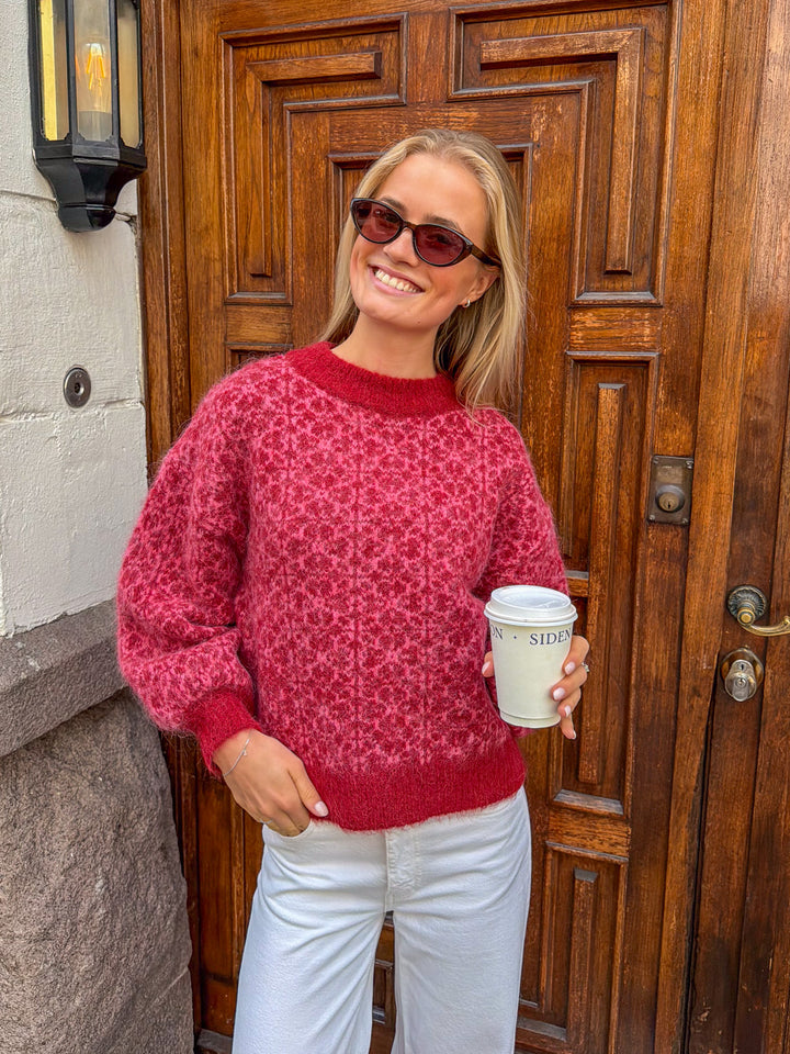 Oslo Knit Pullover Bordeaux/Rose