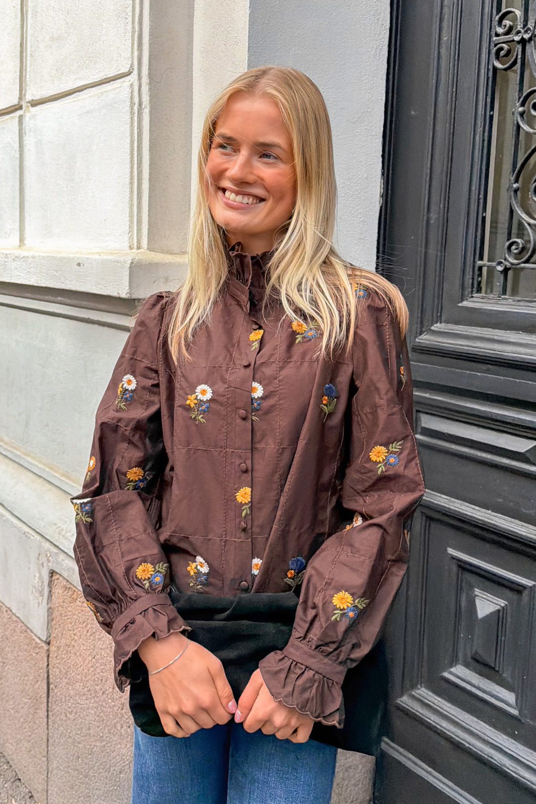 Floral Shirt Choco