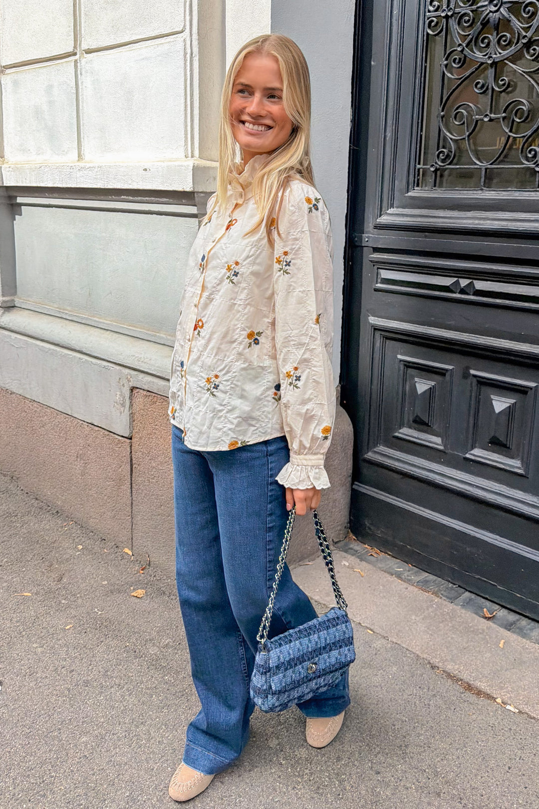 Floral Shirt Cream