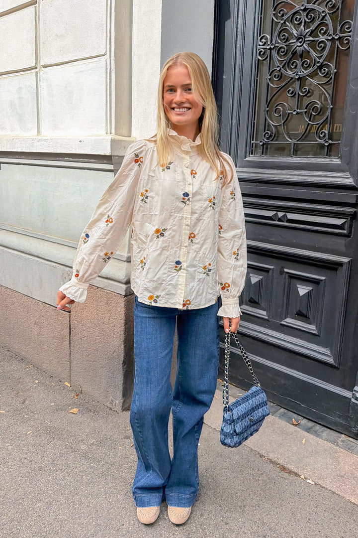 Floral Shirt Cream