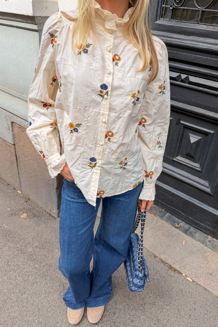 Floral Shirt Cream