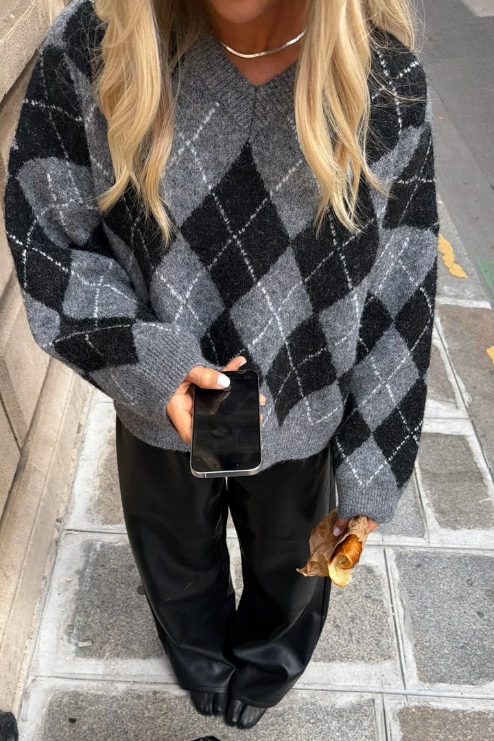 N-Lai Knit Black Grey Mix