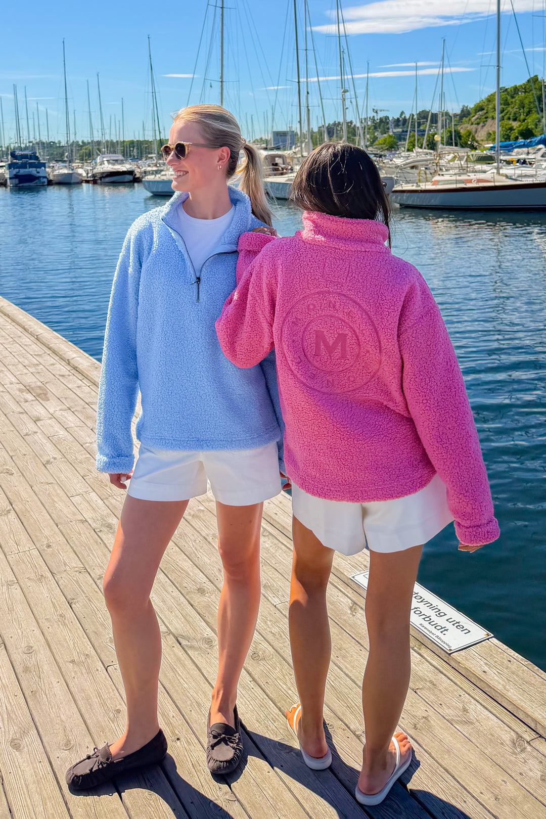 Annie Zip Sweater Bright Pink