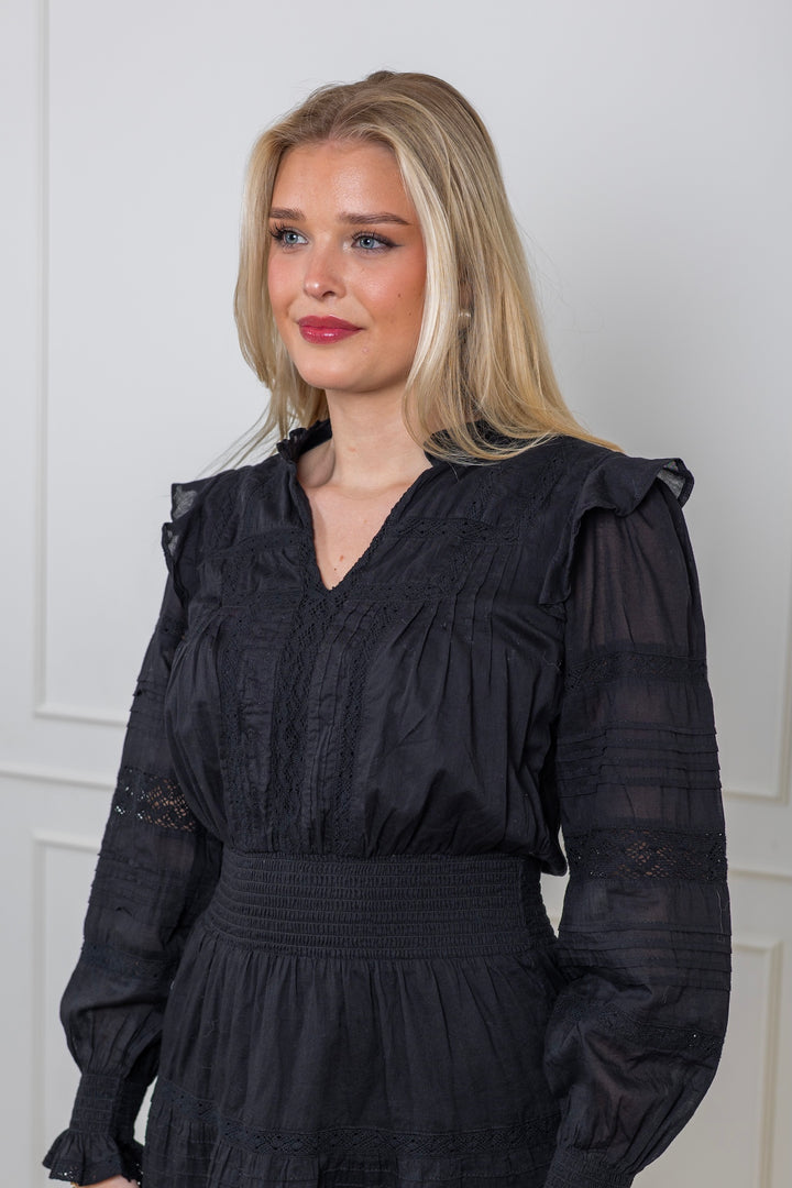 Aran S Voile Dress Black