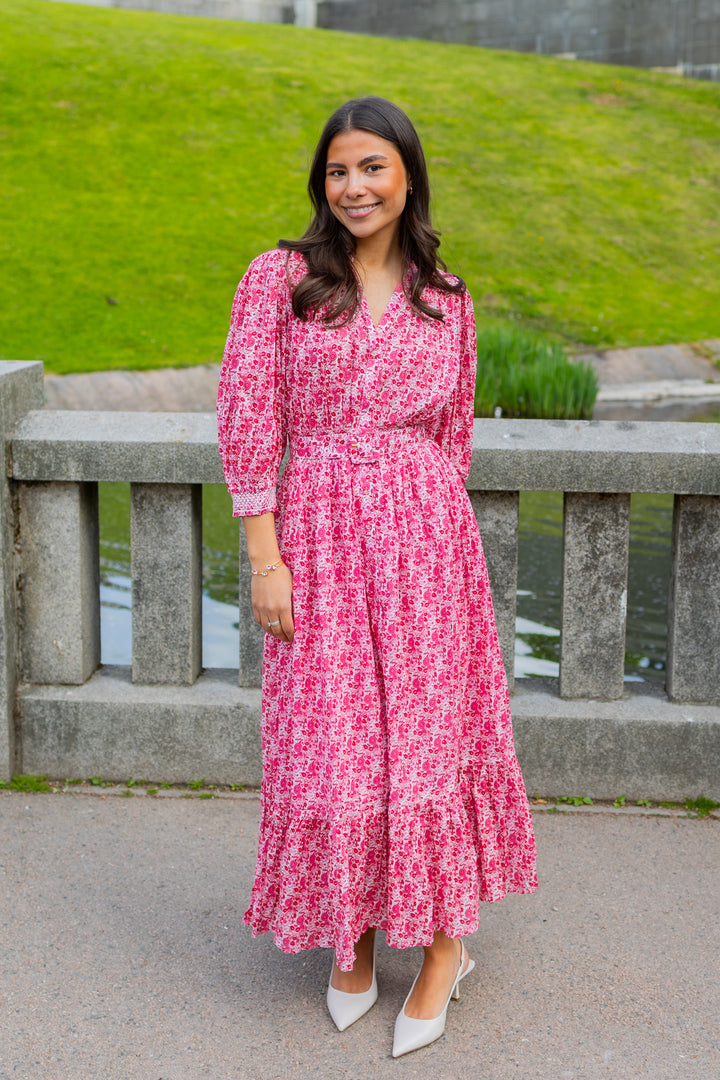 Twisted Midi Dress Wildflowers
