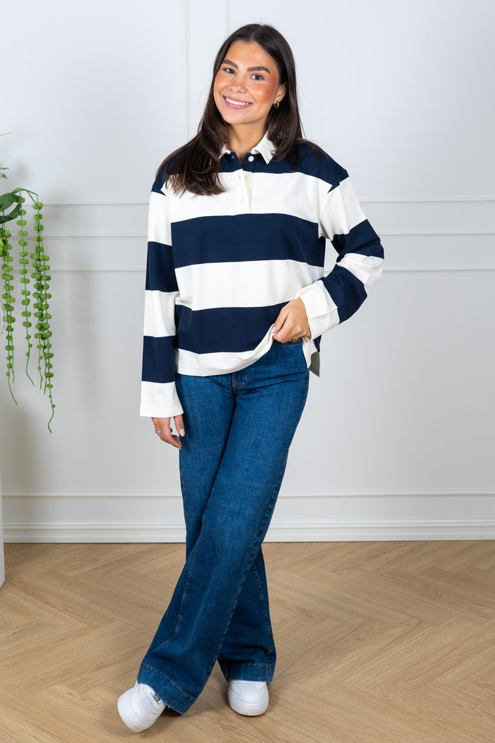 Amari T-Shirt After Midnight Stripe