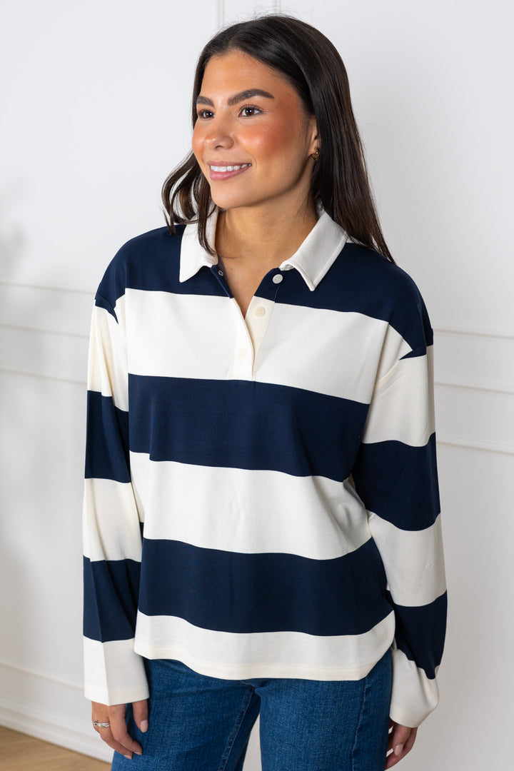 Amari T-Shirt After Midnight Stripe