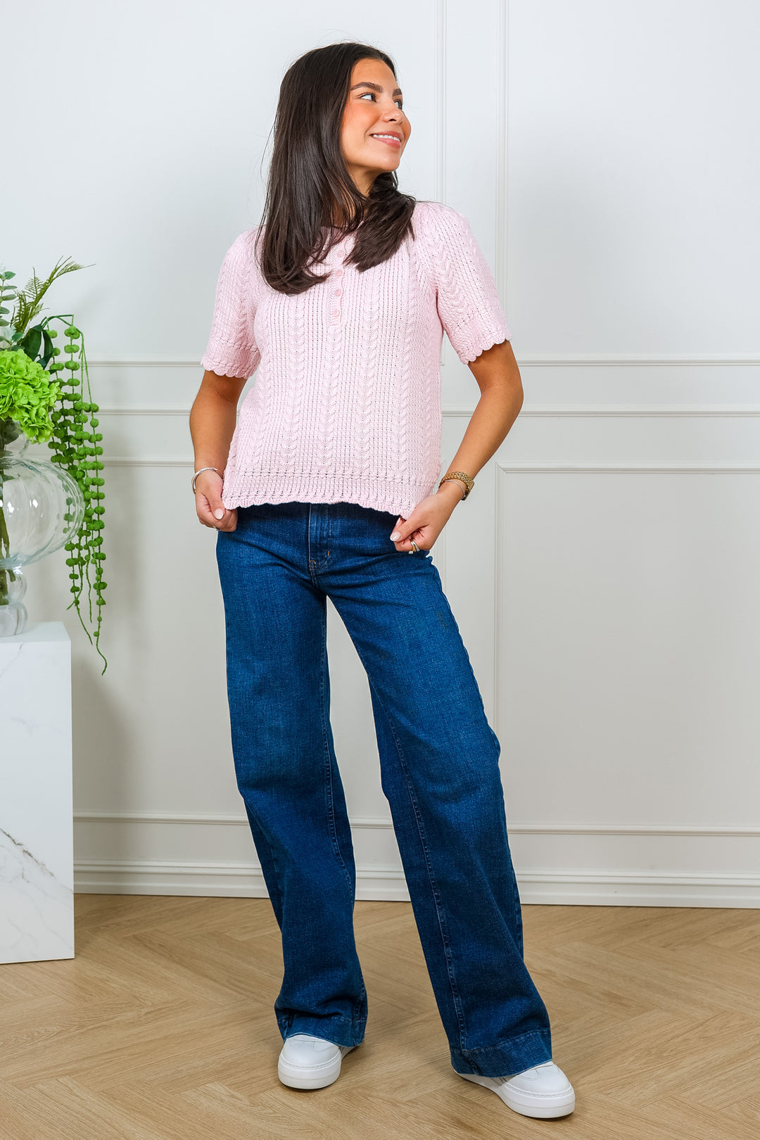 Esmeralda Pullover Pale Rose